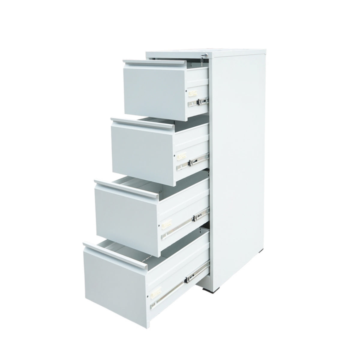 Classifier, metal filing cabinet with 4 drawers 1337x462x620mm, RAL7035 Breckner Germany