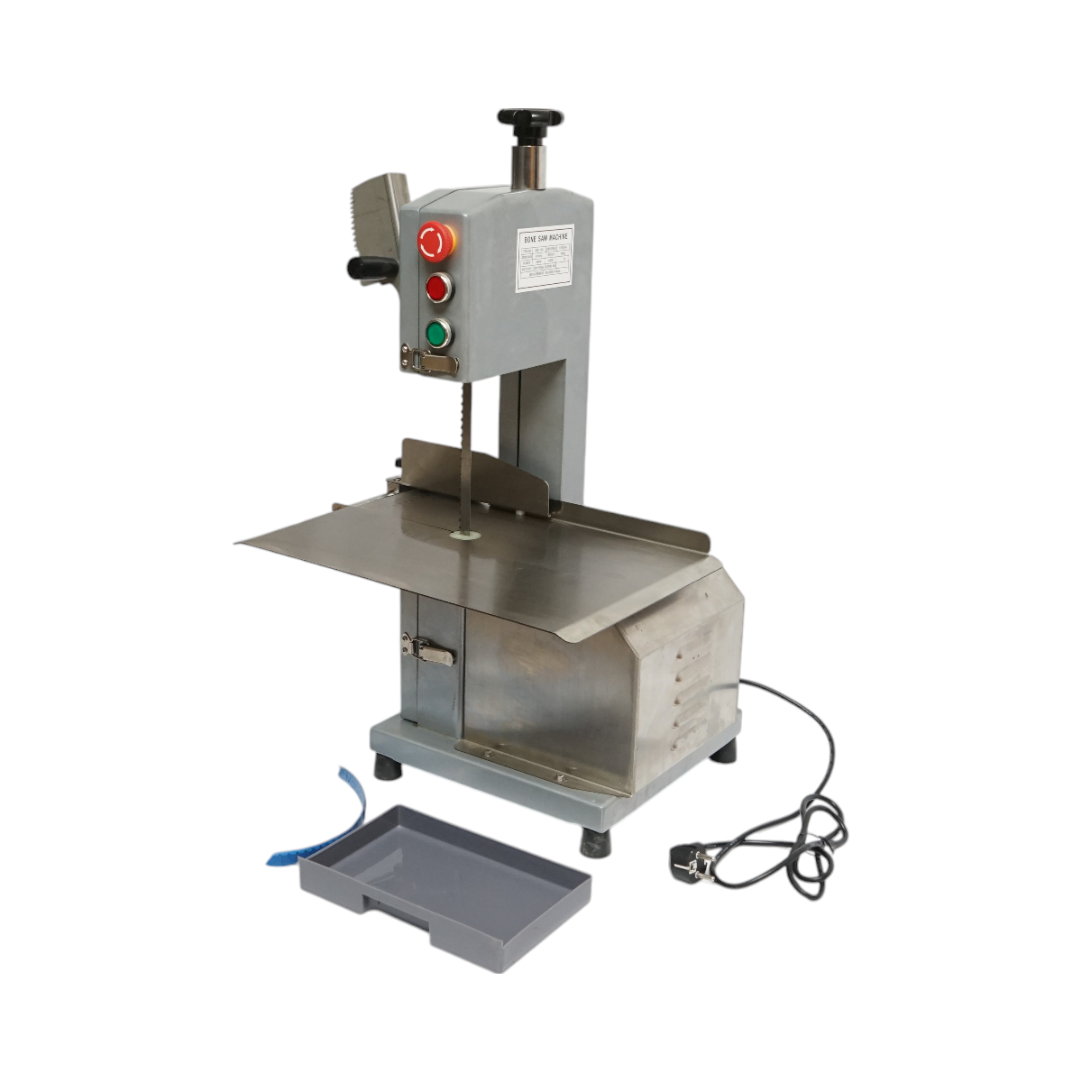 Electric meat and bone cutting machine 850W, 220V, cutting speed 9.5 m/s, saw blade 1200mm