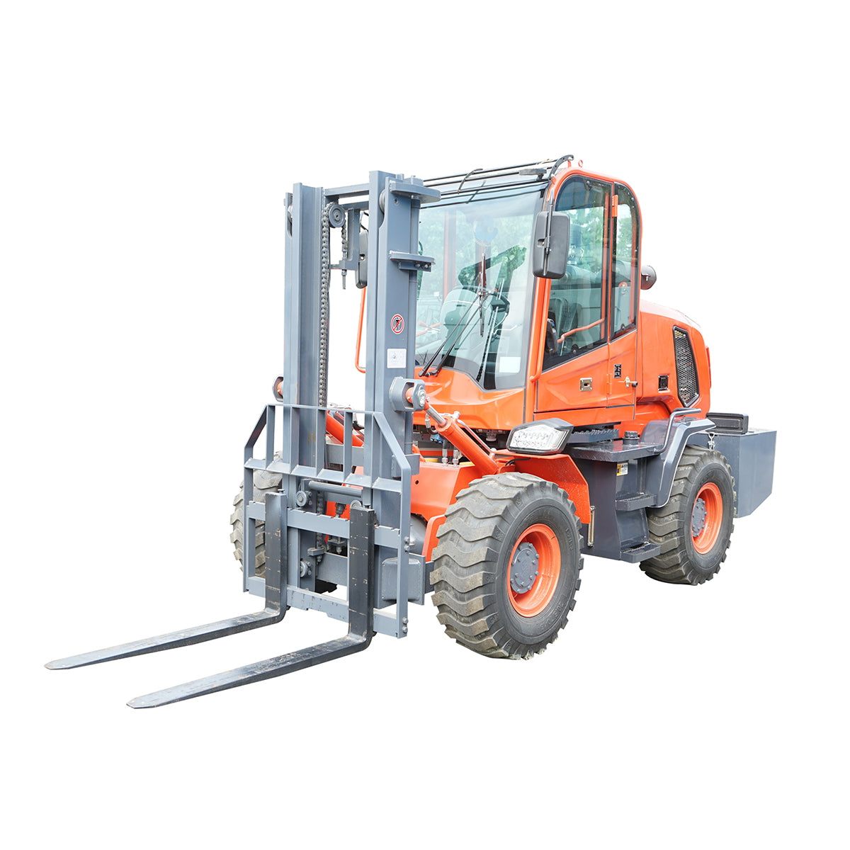 3.5T diesel forklift for rough terrain, 3M, 40KW, off road with wheels 20.5/70-16