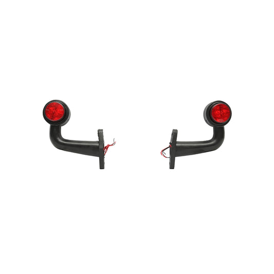 Set of side marker lamps with LED 12/24V, red-white FR0115 Breckner Germany