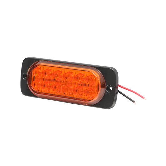 Yellow LED strobe side lamp 116mm 12-24V FR1278Y Breckner Germany
