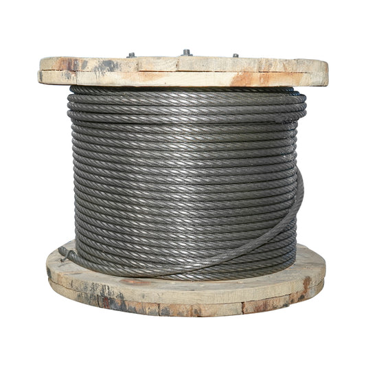 Steel winch cable 6x25 diameter 11mm with metal core 500m/roll weight 0.7kg/1m