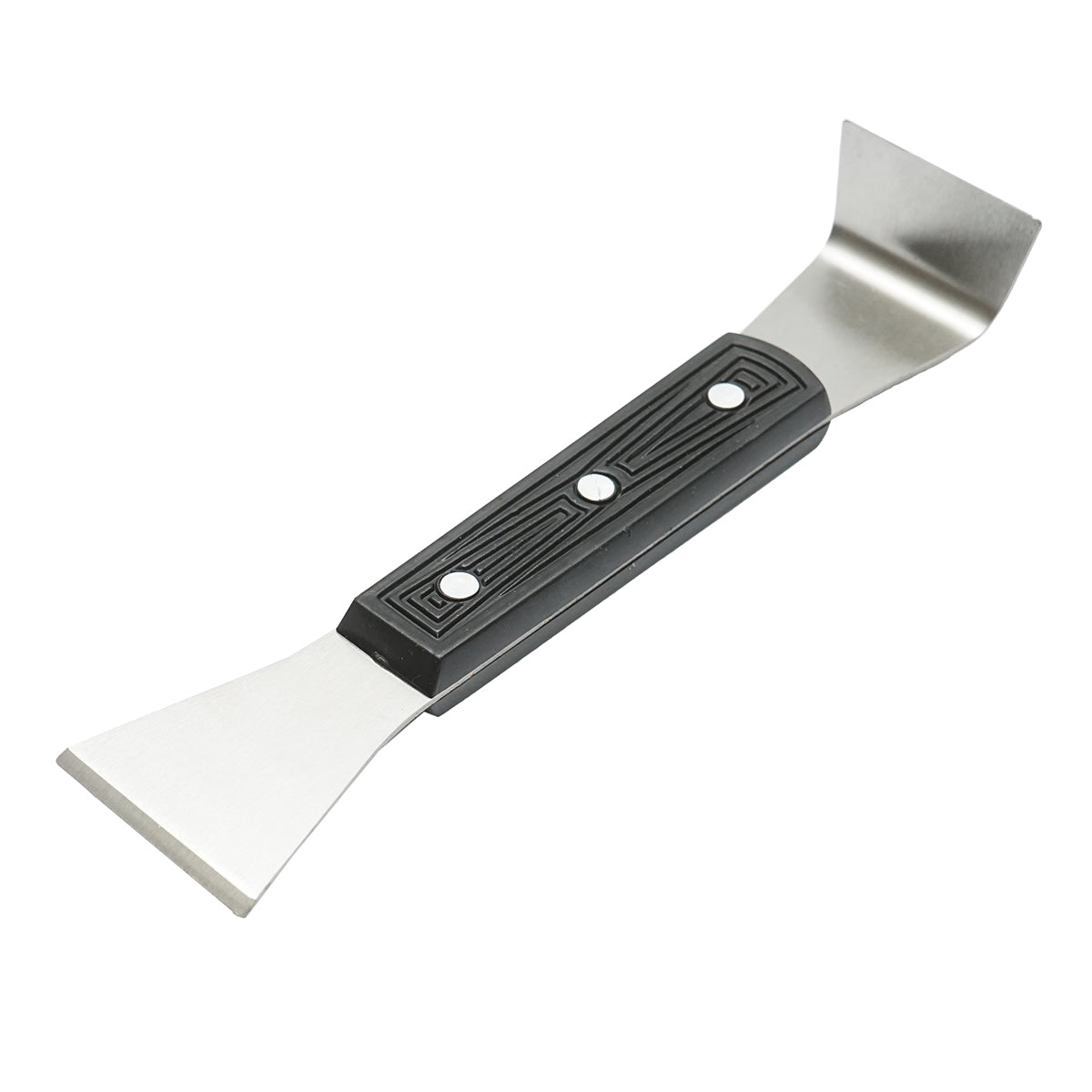 Stainless steel beekeeping scraper with a plastic handle L=200mm
