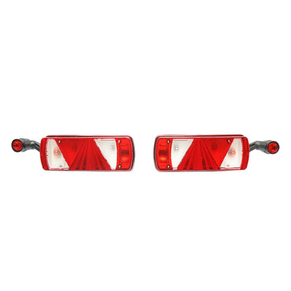 Set of lamps 12-24V for truck rear 470-350x90mm, with marker lights, 5 functions Breckner Germany