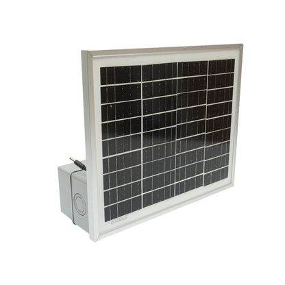25W solar panel 355x420x20mm with 12V/14Ah battery Breckner Germany