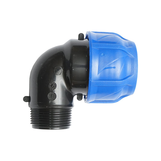 Compression fitting with external thread D40mmx1-1/4 toll PN16, for irrigation systems