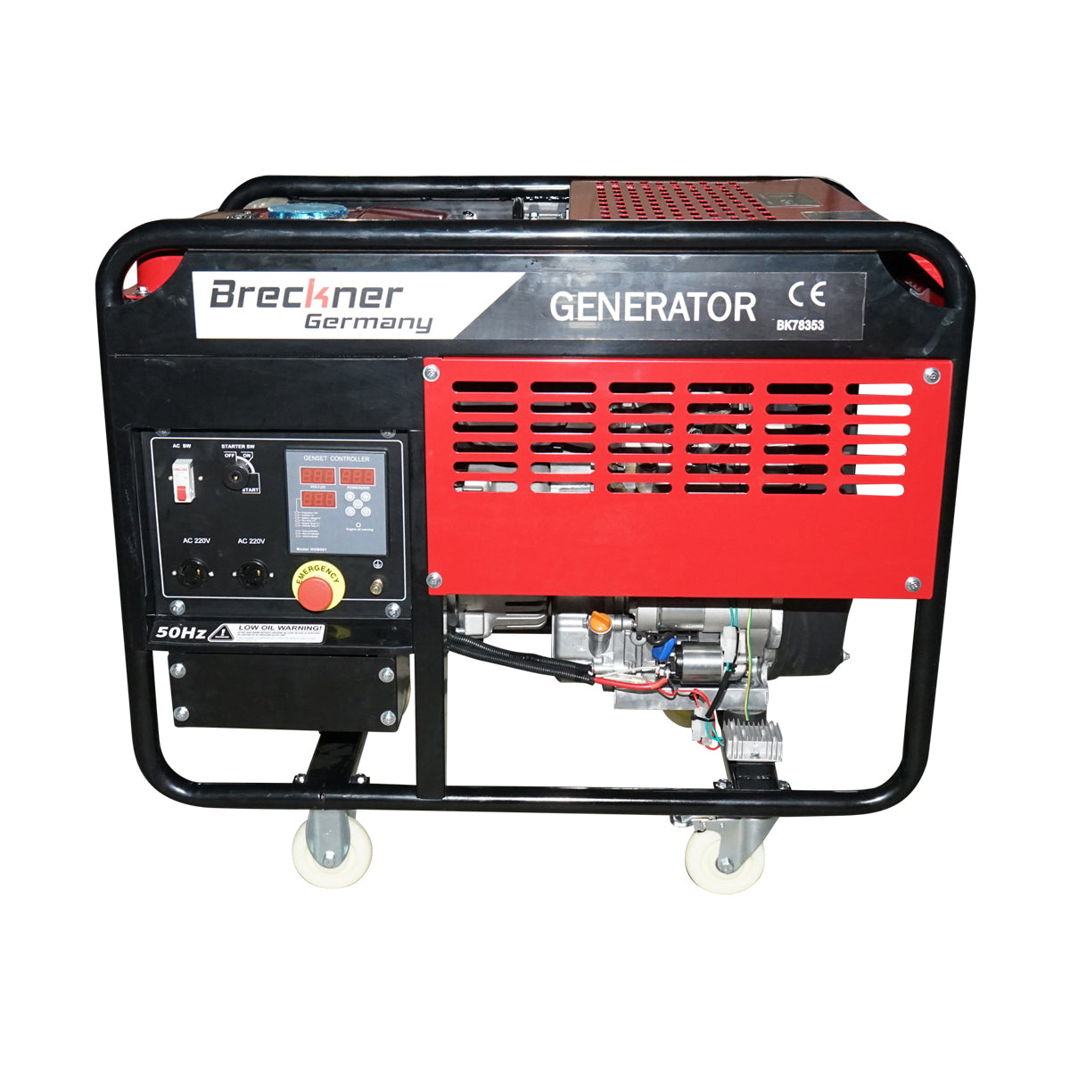 Diesel electric generator 220V 9KW 50Hz, electric start and AVR Breckner Germany