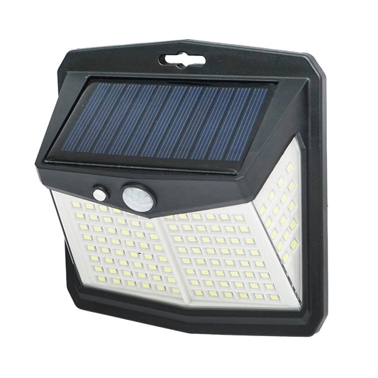 LED solar lamp 147lm for wall, fence, stairs with solar panel 0.65W/5.5V, battery 3.7V/1.2 Ah and motion sensor IP54 Breckner Germany