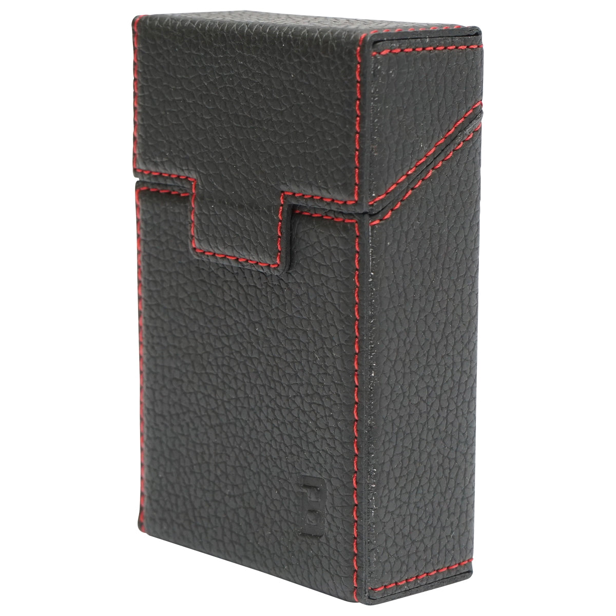 Black leather case for P22 Breckner cigarette pack