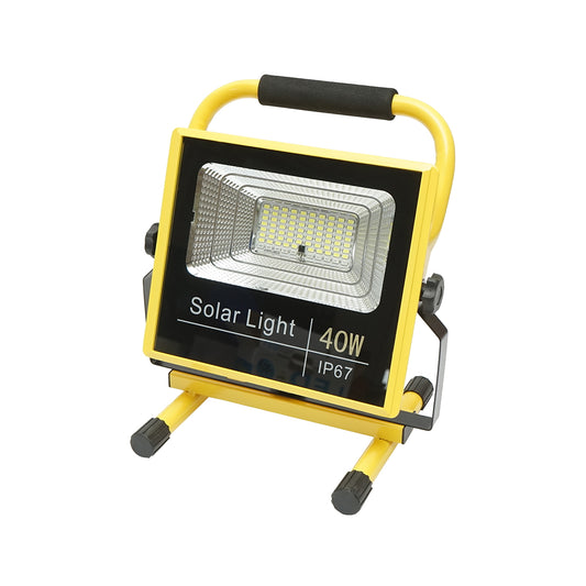 Portable LED work lamp 40W, 8000K with LifePO4 battery 2x6000mAh remote control and IP67 tripod frame Breckner Germany