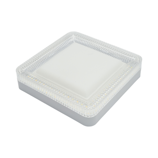 LED ceiling light 24W, 220V, adjustable light 3CCT 3000K/4000K/6500K, square body 180x180x40mm IP20