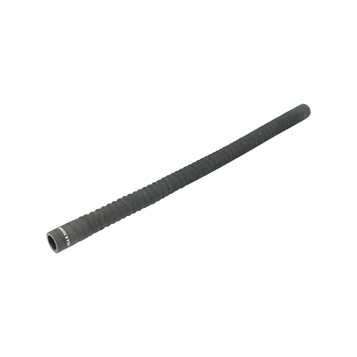 Flexible cooling hose inner diameter 25.4x700mm made of rubber with textile insert and metal spiral, 18 Bar Breckner Germany