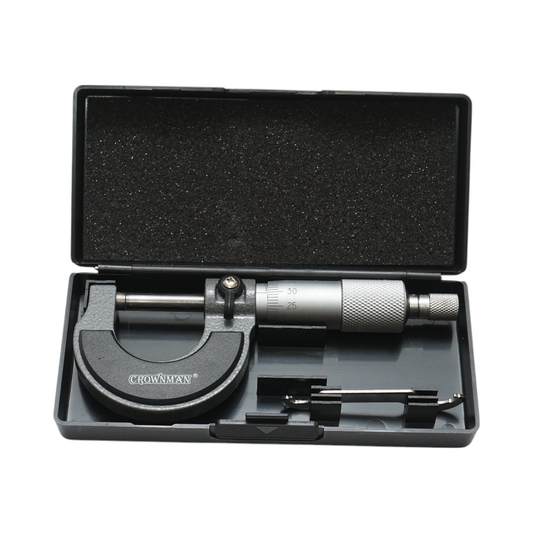 Exterior mechanical micrometer 0-25mm Crownman