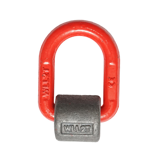 Weldable anchoring/lifting ring with a spring, maximum load capacity 2 tons