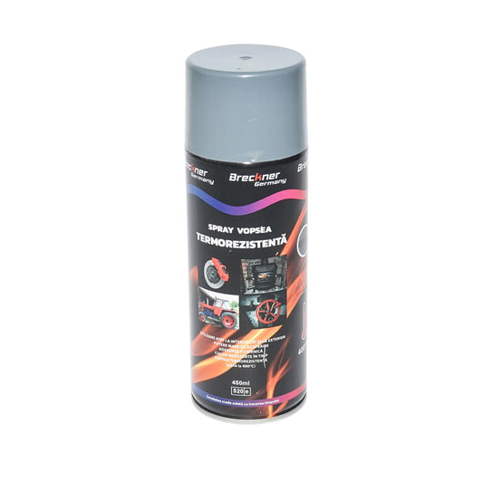 Acrylic paint spray heat resistant up to 400 degrees gray 450ml Breckner Germany
