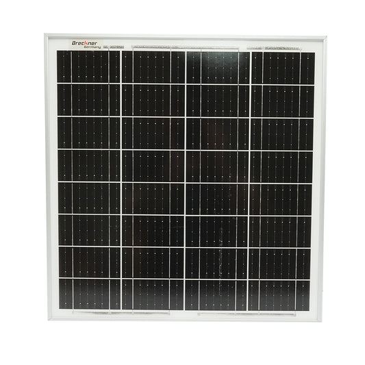 30W photovoltaic monocrystalline solar panel with a 90cm connection cable and maximum voltage of 18V 420x405x25mm Breckner Germany