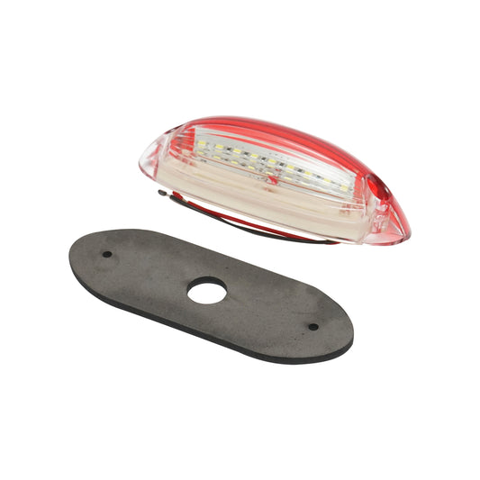 Red-white LED position lamp 125mm 12-24V Breckner Germany