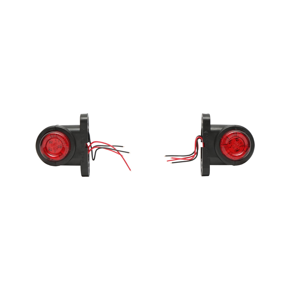 Side marker lights with LED 12-24V, red-white FR0102 Breckner Germany