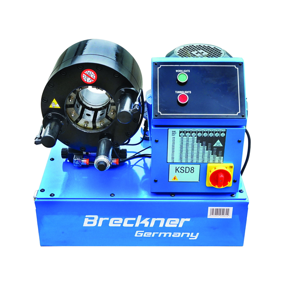 Hydraulic hose crimping machine fi6-51mm 220V 3kW with quick change Breckner Germany