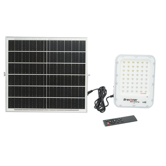 25W Monocrystalline solar panel LED lamp with motion sensor and remote control Breckner Germany