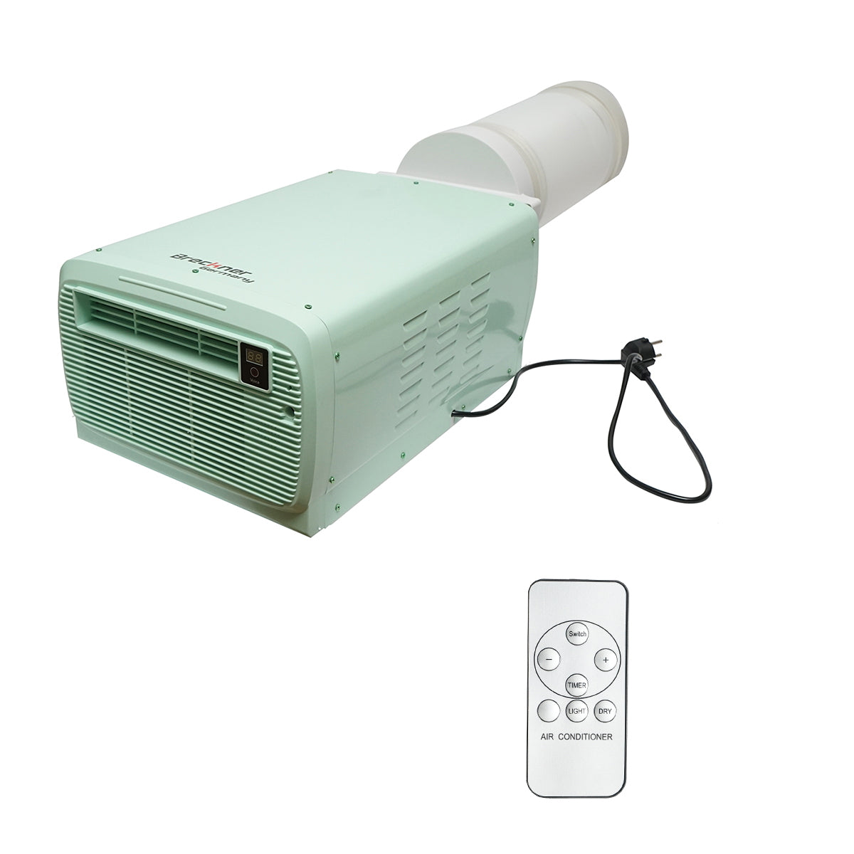 Portable air conditioner 2224 BTU, 280W, 220V with dehumidification function, ventilation, remote control, voice commands, installation kit included Breckner Germany