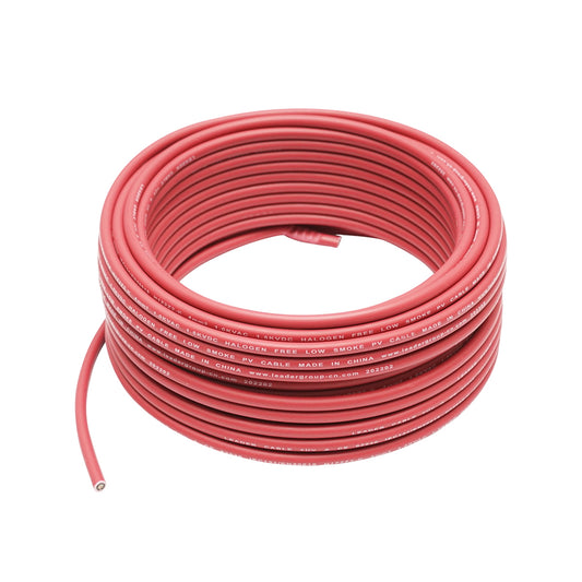 Solar panel cable 4mmx20m red 1.5KV, H1Z2Z2-K Leader