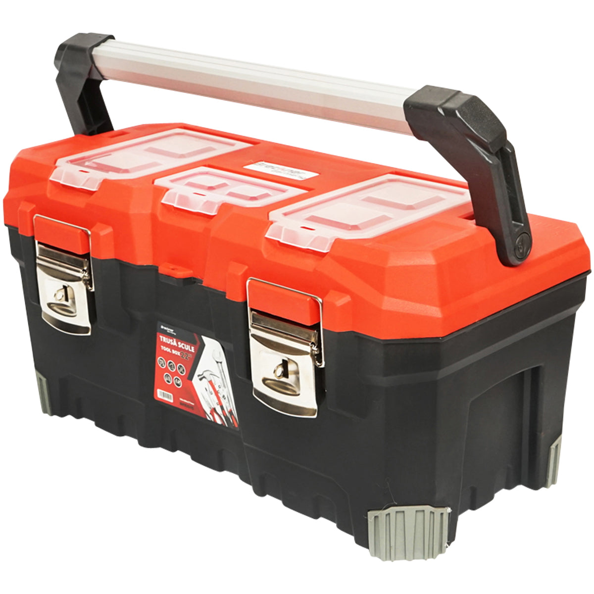 Professional tool box with aluminum handle 560x300x277mm Breckner Germany
