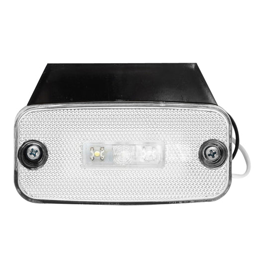 White side marker lamp with 3 SMD LEDs 24V