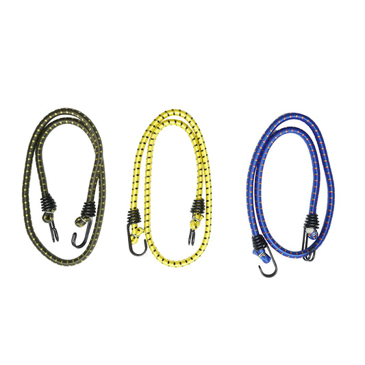 Set of 3 elastic cords with hooks for securing goods, 10mmx100cm Breckner Germany