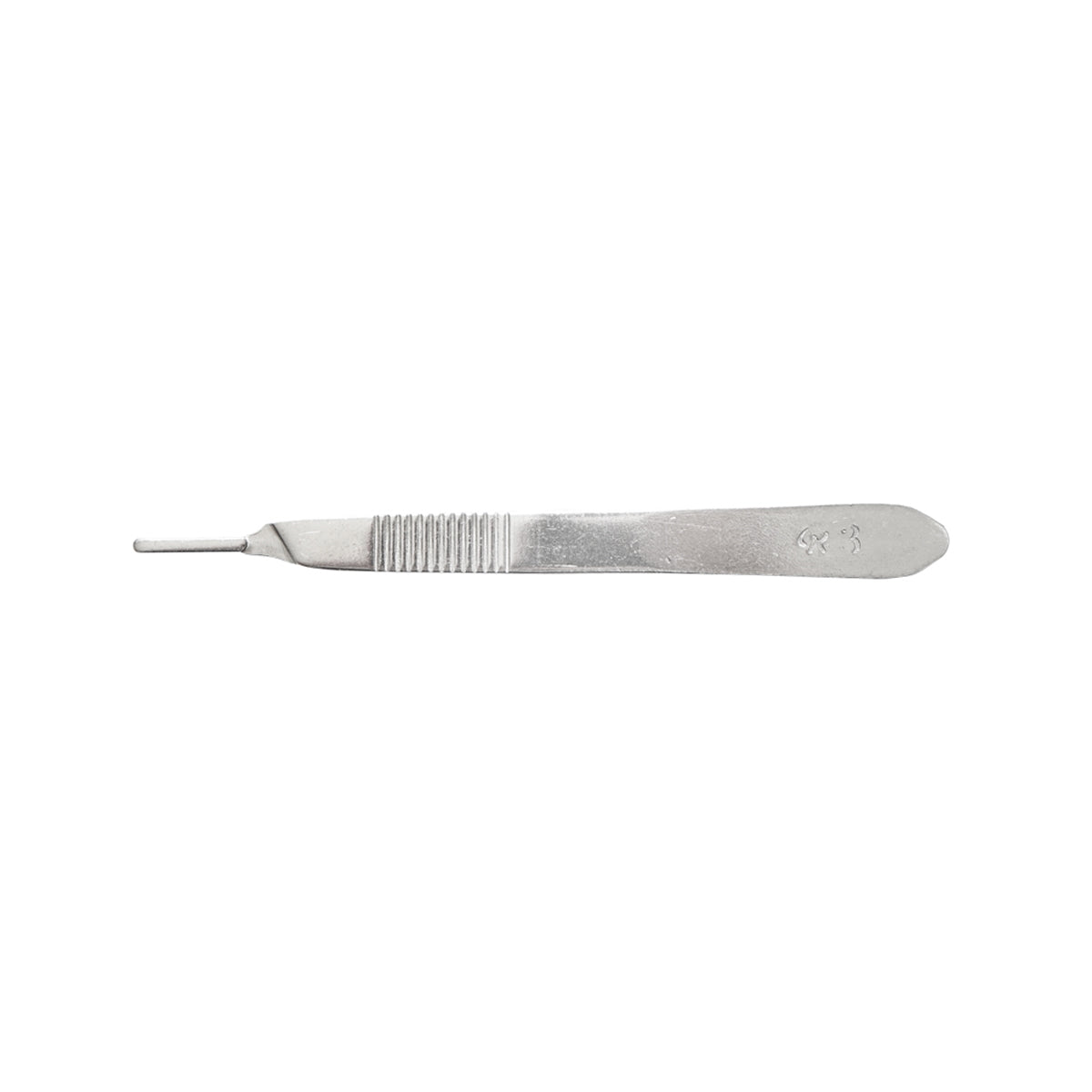 Stainless steel scalpel handle no. 3 for blades no. 10-17 Breckner Germany