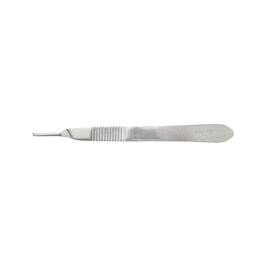 Stainless steel scalpel handle no. 3 for blades no. 10-17 Breckner Germany