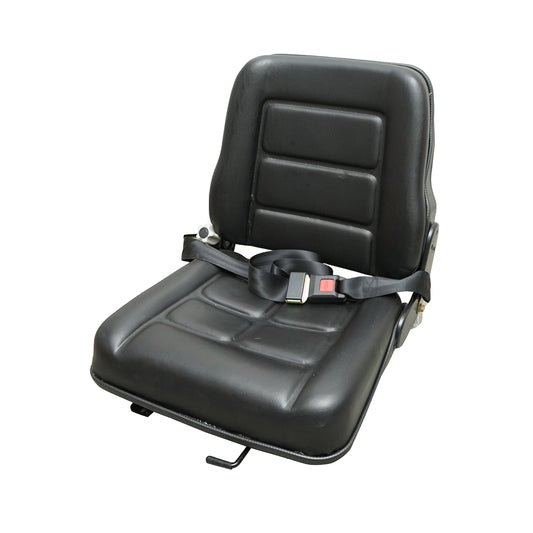 Universal seat with belt for agricultural or industrial machines, forklift