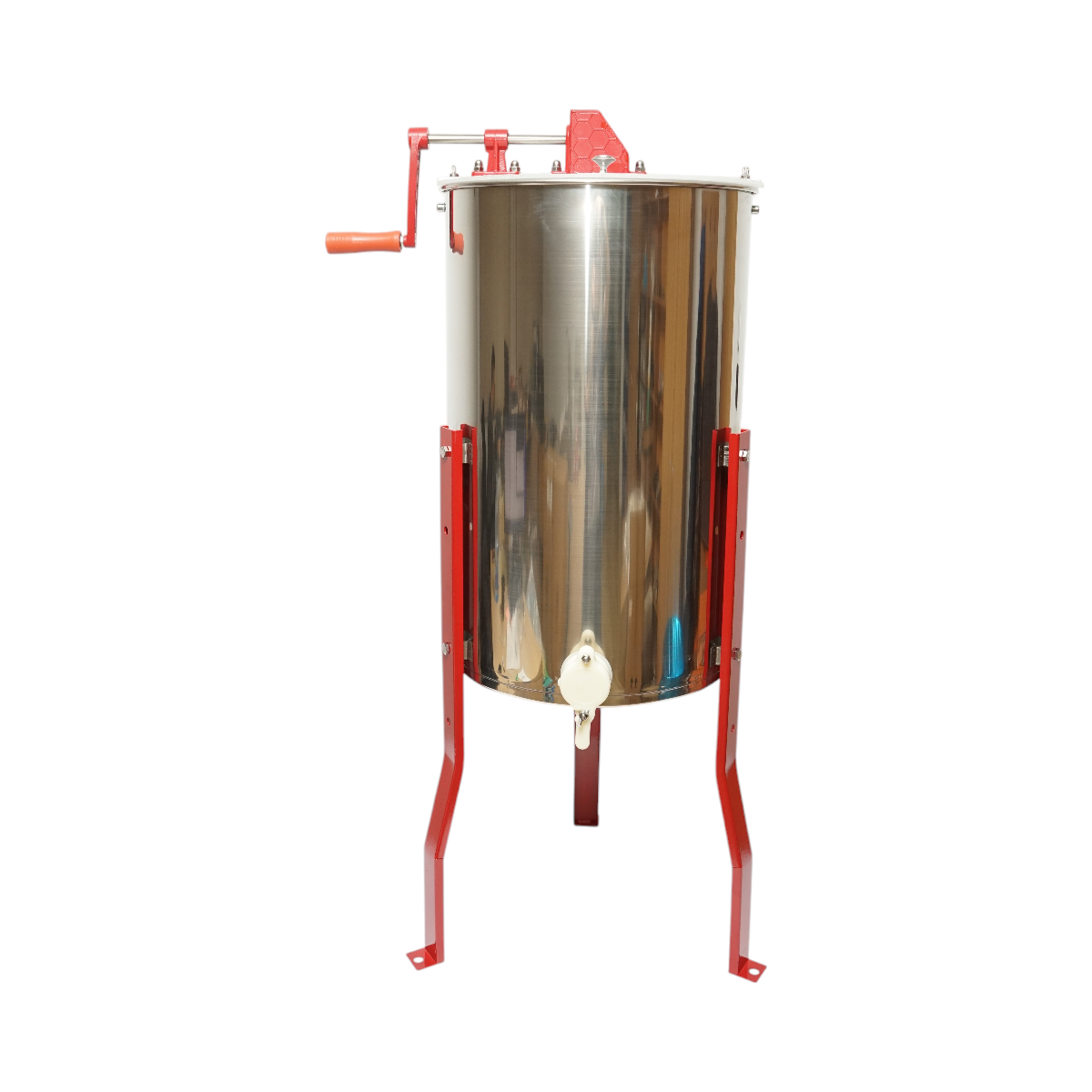 Manual beekeeping centrifuge, stainless steel honey extractor with 3 frames