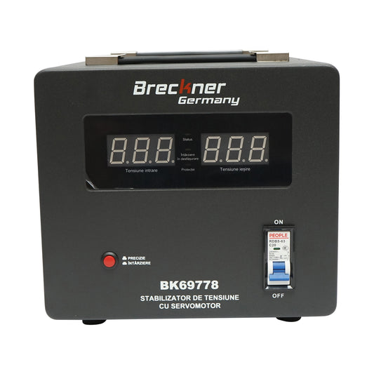 Automatic voltage stabilizer 3000VA single-phase with servomotor Breckner Germany