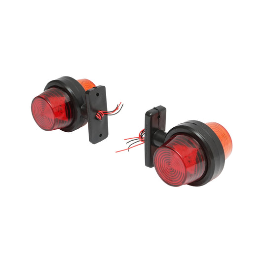 Red-yellow LED position lamp 60mm 12-24V Breckner Germany