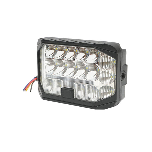 Yellow signal lamp 9-80V, 28 LEDs, white-yellow Breckner Germany
