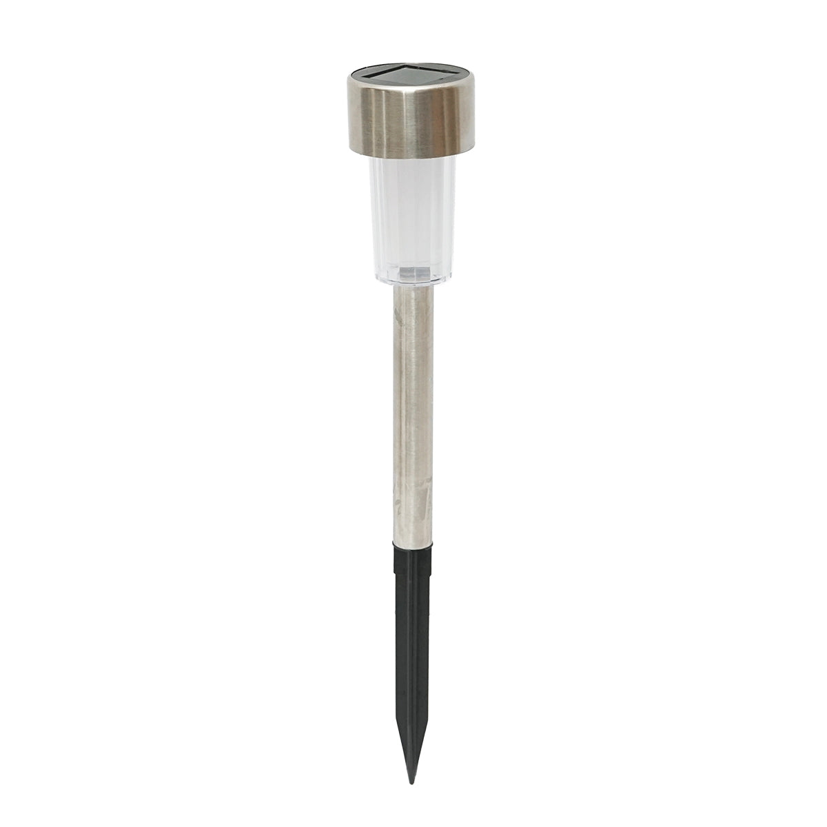Stainless steel LED solar lamp, 6500K, height 30cm