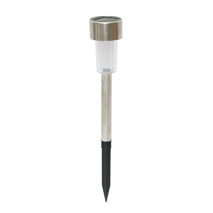 Stainless steel LED solar lamp, 6500K, height 30cm