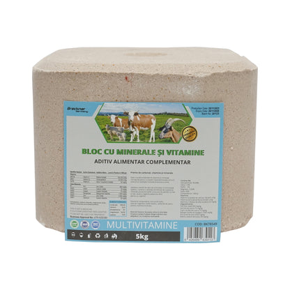Block of salt 5kg multivitamins for animals Breckner Germany