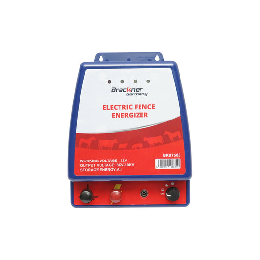 6 Joule impulse generator device for electric fence 12V/220V Breckner Germany