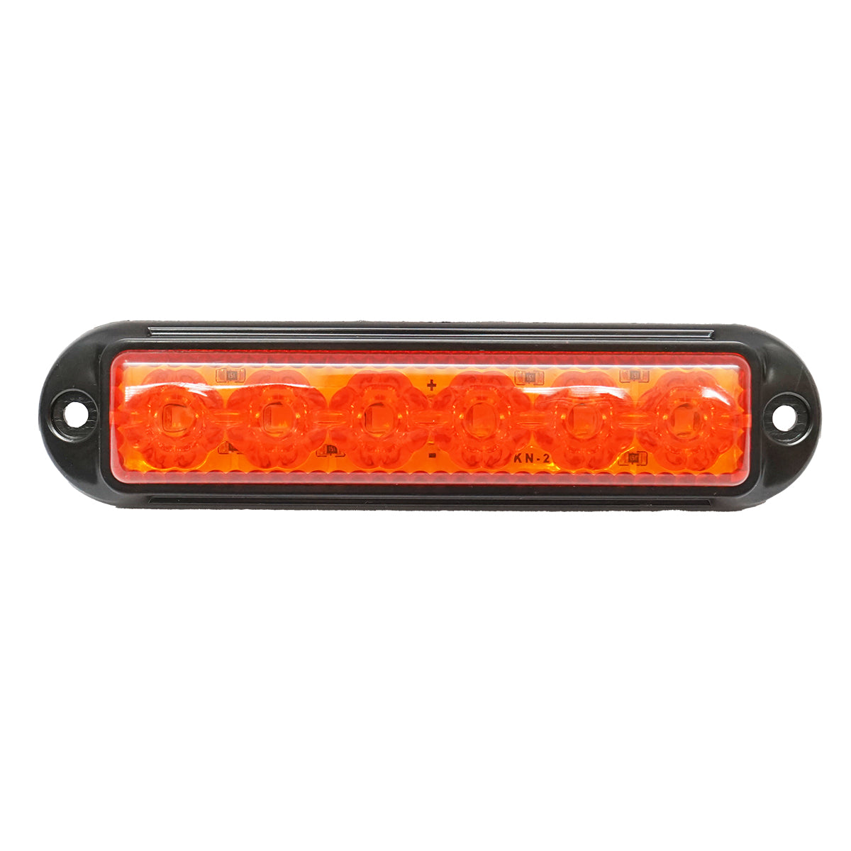Side marker LED lamp 12-24V, yellow 155x37mm, black frame Breckner Germany