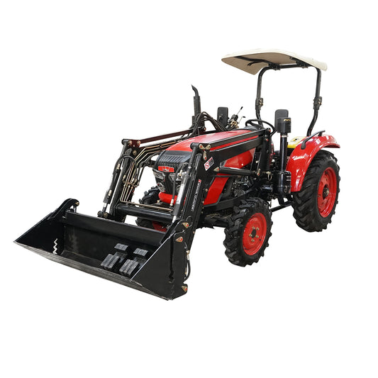 Tractor 35HP 4x4, semi-cabin with KONIG TRAKTOREN 354 front loader