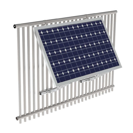 Mounting system for solar photovoltaic panel structure with balcony attachment