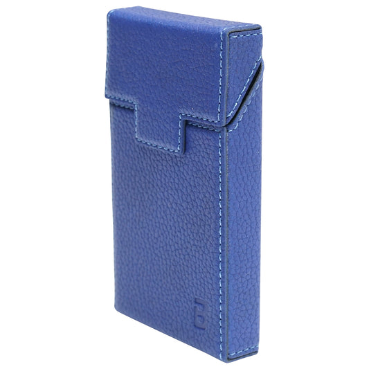 The blue leather case for P34 Breckner cigarette pack