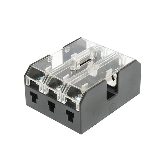 Base for 3 cylindrical fuse holders Breckner Germany
