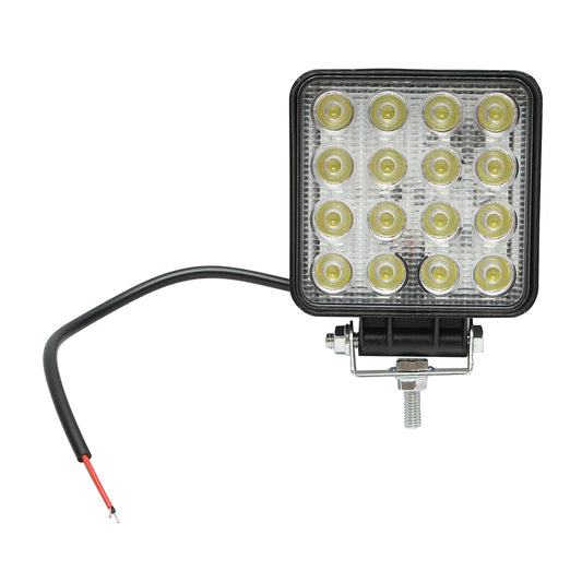 Lamp with 16 LEDs 10-60V 48W radiation angle 60 degrees flood type 108x108x57mm Breckner Germany