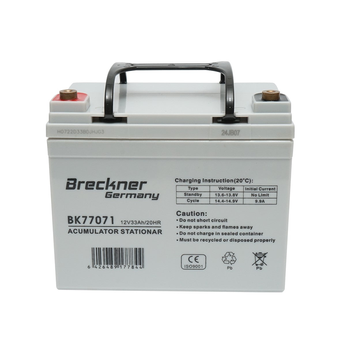 Solar gel battery 12V 33Ah 20HR 196x130x155mm FCG12-33 Breckner Germany