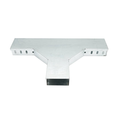 Horizontal T branch made of galvanized steel for gutter 50x100mm