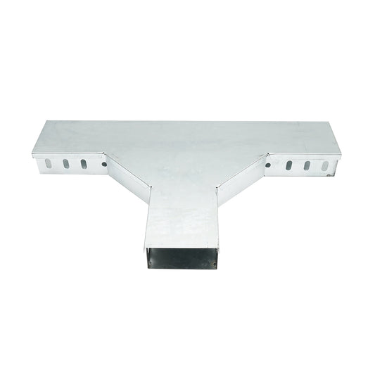 Horizontal T branch made of galvanized steel for gutter 50x100mm