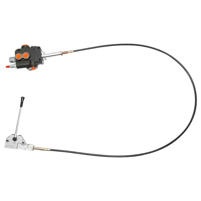 Hydraulic distributor with 1 lever, cable length 2m, pressure 250 bar, flow rate 80L/min Breckner Germany